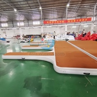 Plateforme flottante gonflable robuste pour bateau, yacht, jet ski, sports nautiques, stable, antidérapante, de qualité marine