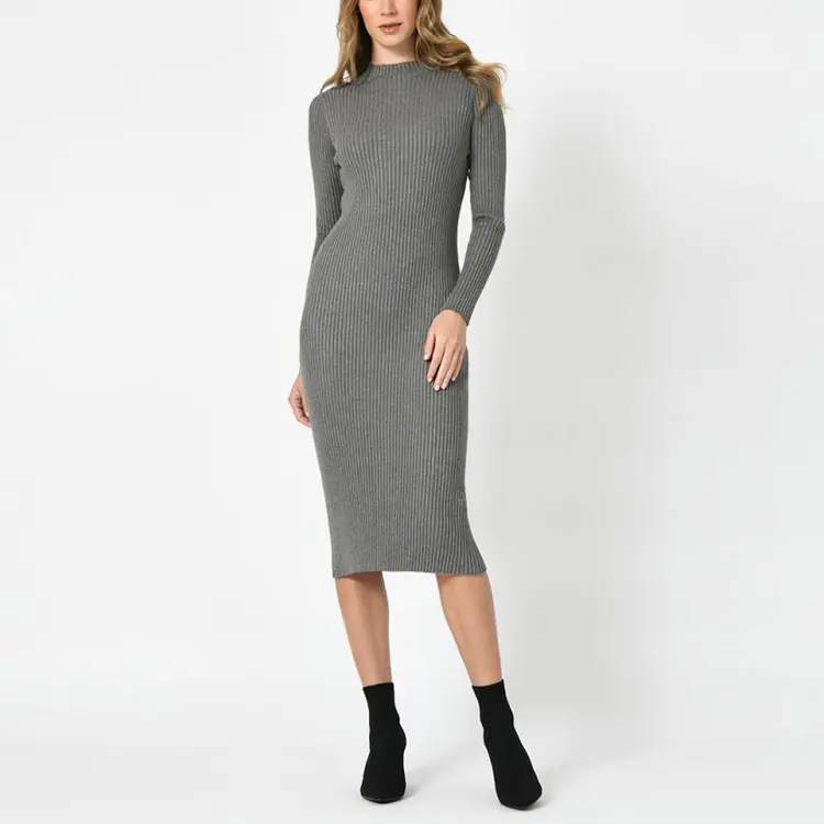 grey sweater dress