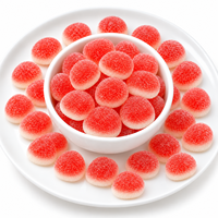 Bonbons gélifiés à la fraise Halal pour enfants, bonbons personnalisés OEM, marque privée, vente en gros, fournisseurs de bonbons en Chine