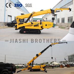 รถเครนแมงมุมดีเซล/ไฟฟ้า 10 ตัน ยี่ห้อ JIASHIBROTHER จากโรงงานจีน ความสูงยก 19.6 เมตร ควบคุมระยะไกลแบบไร้สาย หมุนได้ 360 องศา - Product Image 3