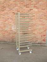 Élite Séchoir à linge pliable en acier personnalisé Porte-conteneurs Chariot en verre Chariot de transport de matériaux