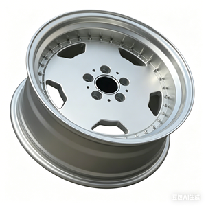 Cerchi in Lega di Alluminio Leggeri da 18 Pollici con Bordi Lavorati 5x112 per Mercedes, Nuovi in Nero/Grigio Canna di Fucile - Product Image 3