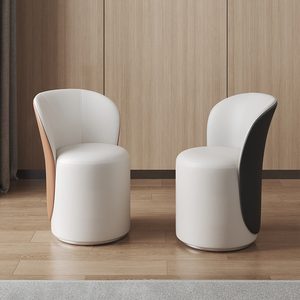 Silla de <span class=keywords><strong>Comedor</strong></span> Giratoria Moderna y Contemporánea, Tapizada <span class=keywords><strong>en</strong></span> Cuero Ecológico, Portátil, Impermeable, <span class=keywords><strong>para</strong></span> Cocina, Sala de Estar - Product Image 1
