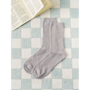 Monfoot, calcetines de dormir tejidos transpirables para hombre, patrón de lunares en el tobillo alto, blanco, rojo, marrón, rosa, poliéster, Spandex, bambú, alto, barato - Product Image 1