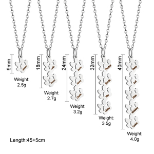Collana Personalizzabile con Nome e Impronta Zampa in Acciaio Inossidabile Zampa di Gatto Zampa di Cane per Mamme di Animali Domestici <span class=keywords><strong>Regalo</strong></span> Commemorativo - Product Image 6