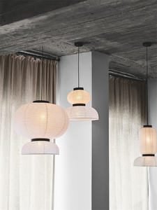 Lampe suspendue <span class=keywords><strong>de</strong></span> décoration japonaise en gros pour chambre à coucher, salon, restaurant, lampe suspendue LED, design danois - Product Image 6
