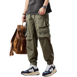 Pantaloni Jogger Stile Giapponese 100% Cotone per Uomo, Nuova Tendenza 2025, Multi-Tasca <span class=keywords><strong>Cargo</strong></span> Casual, Vestibilità Comoda, Sportivi, Leggeri, Taglia 6XL - Product Image 5