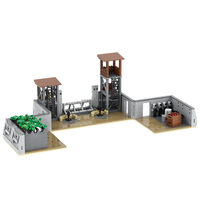 NOUVEAU Kit de construction de scène de base militaire MOC Briques Modèle Simulation Guerres DIY Jouets éducatifs créatifs pour enfants MOC5070