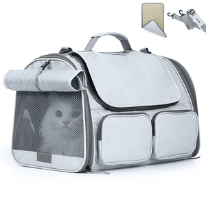 Small Size Customizable Pet <b>Backpack</b> Portable Cat Dog <b>Training</b> Chest Carrier Zipper Comfortable Travel Logistics Outdoor Pet - Product Image 1