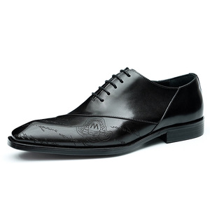 Chaussures en cuir pour hommes, style décontracté, pour affaires et mariages britanniques - Product Image 5