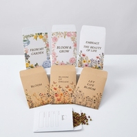 Amplop Hadiah Dompet Perekat Sendiri dari Kertas Kraft dengan Cetak Digital untuk Kemasan Penyimpanan Biji Bunga Rapeseed
