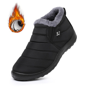<span class=keywords><strong>Botas</strong></span> <span class=keywords><strong>de</strong></span> Nieve Unisex <span class=keywords><strong>de</strong></span> Invierno, Forro <span class=keywords><strong>de</strong></span> Cuero Genuino, Parte Superior <span class=keywords><strong>de</strong></span> Piel <span class=keywords><strong>de</strong></span> Oveja, Botines Impermeables Antideslizantes, Zapatillas Casuales Negras y Grises - Product Image 2