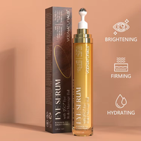 Sérum pour les yeux anti-âge à la caféine OEM avec 360 °   Balle de massage à rouleaux au rétinol, acide hyaluronique et niacinamide pour réduire les ridules et les rides
