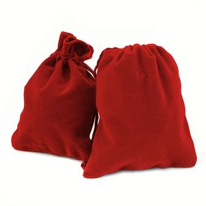 Sac de rangement pour bijoux en velours exquis, logo personnalisé, petite pochette à cordon pour pierres précieuses, montres, emballages de bijoux recyclables - Product Image 1