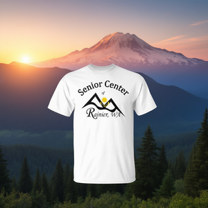 Camiseta Senior Center Of Rainier, camiseta promocional blanca unisex para adultos - Product Image 3