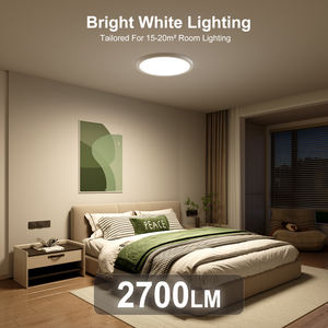 Lámpara de techo LED redonda moderna, luz de techo de cocina para dormitorio superdelgada, luz de techo LED montada en superficie ultrafina - Product Image 6