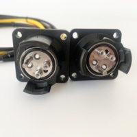 Connecteur de câble à fibres optiques de terrain YZB04P YZB04S, étanche pour extérieur, connecteur mâle et femelle YZB 4 cœurs