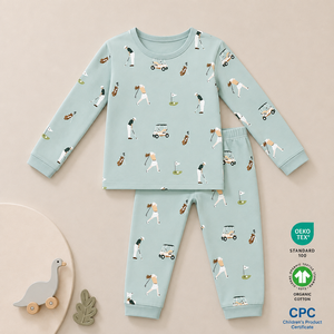 Pyjamas pour tout-petits en bambou certifiés OEKO-TEX Standard 100, vêtements écologiques pour enfants, ensembles de vêtements pour bébés en provenance du Vietnam - Product Image 1