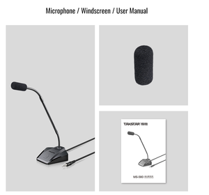 Per Takstar MS-580 omnidirezionale microfono Desktop a collo di cigno 3.5mm Jack per riunioni di conferenze in piedi - Product Image 5