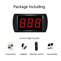 Multiple Uasge Digital 3 Inch Digits Display LED Counter for People Visitor Flow Days Count jusqu'à 999 Countdown System