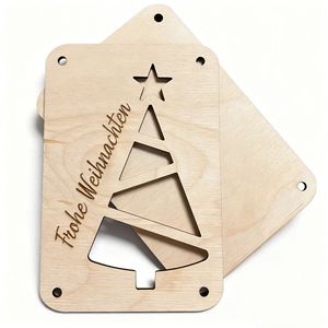 Nuevos artículos navideños transfronterizos, que incluyen tarjetas de regalo de dinero navideño, decoraciones para el hogar de madera y artesanías de madera. - Product Image 3