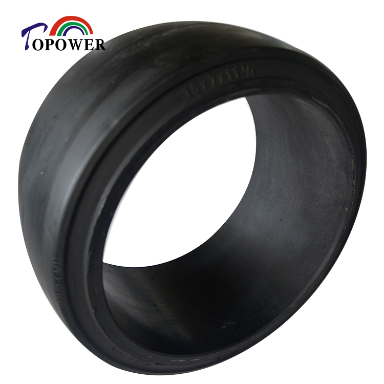 China TOPOWER OEM Replacement Press on Tire 15x7x11 1/4 15*7*11 1/4 for Warehouse and Factory
