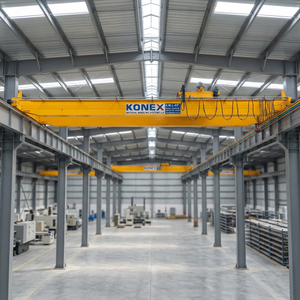 Pont roulant à double poutre de 12 tonnes avec télécommande pour l'élévation dans les usines et entrepôts - Product Image 1