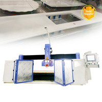 Machine de découpe de pierre à pont CNC 5 axes avec jet d'eau pour marbre et quartz 11KW 50mm épaisseur maximale