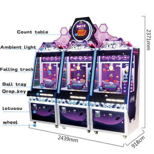 เครื่องเล่นสวนสนุกเกมหยอดเหรียญแบบกดโลหะและพลาสติกสำหรับใช้ในร่มรางวัลสุดวิเศษ - Product Image 4