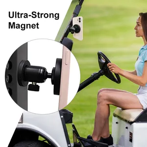 2024 New Gym Magnetic Phone Holder Mount Dual Magnetic Phone Holder For Gym/Golf Cart Attach To Metal Surface Gym Buddy Magnet