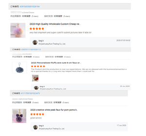 2024 модный простой дизайн <span class=keywords><strong>2</strong></span>,9 дюймов пушистый милый искусственный мех плюшевый помпон шар брелок серебряный цвет держатель для ключей - Product Image 4