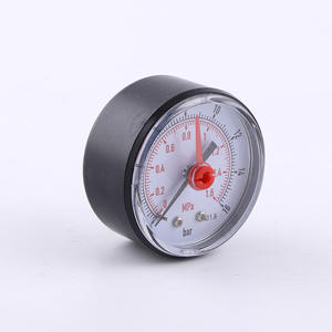 ผู้ผลิตจัดหาเกจวัดความดันแบบกดเข้าตัวเรือนพลาสติกขนาด 50 มม. พร้อมเข็มชี้สีแดงที่ปรับได้ - Product Image 2