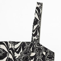 PB&ZA Femme 2026 Nouvelle Collection Été Chic Imprimé Tendance avec Ceinture Combishort Vintage Sans Manches Playsuit Femme