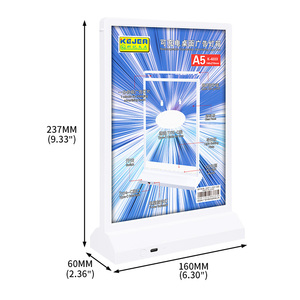 Ricaricabile A5 Desktop <span class=keywords><strong>LED</strong></span> luce scatola doppia lati Display <span class=keywords><strong>Led</strong></span> luce del Desktop segno per la pubblicità del Menu - Product Image 2