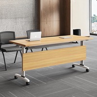 Table de conférence modulaire pliable en mélamine, pour hôtel, mobilier de bureau commercial moderne