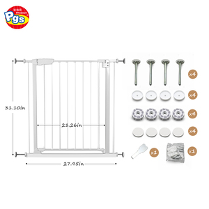 PRODIGY OEM Barrera de Seguridad para Bebés Ajustable y de Cierre Automático para Escaleras, Metálica, Muy Resistente, Blanca - Product Image 3