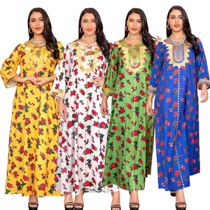 Ab085 Dubai ropa de mujer poliéster transpirable Abaya para boda para invierno verano otoño primavera para Mujeres Musulmanas - Product Image 1