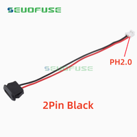 Connecteur étanche USB-C à 2 broches, type C, compression directe, prise femelle à 2 broches, interface de charge avec terminal PH2.0