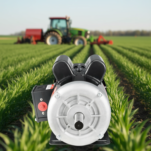 Moteur électrique monophasé 2 CV 1725 tr/min 115 V 143/5T avec support au sol pour usage agricole - Product Image 2