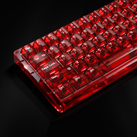 Ensemble de touches de clavier transparentes, style minimaliste, touches translucides, type Jelly, pour profil Cherry, pour clavier MX Switch