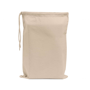 ถุงผ้าฝ้ายแบบมีเชือกผูกพร้อมโลโก้สั่งทำ สำหรับการสร้างแบรนด์ บรรจุภัณฑ์สำหรับร้านค้าปลีก และของแจก - Product Image 5