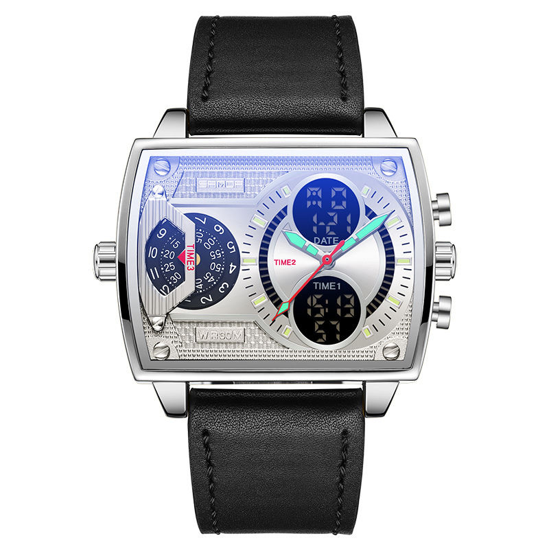 เงินสีดำพร้อมสายหนัง