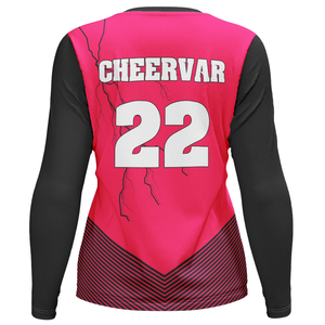 ชุดวอลเลย์บอลคอกลมแขนยาวสำหรับผู้หญิงชุดเล่นวอลเลย์บอลฝึกซ้อมแข่งขัน - Product Image 4