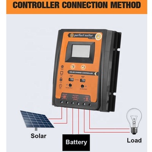 Controlador de carga <span class=keywords><strong>Solar</strong></span> de 12V, 24V, 30A, 50A, 70A, regulador de batería de Panel <span class=keywords><strong>Solar</strong></span>, USB Dual, 5V, pantalla LCD, MPPT, para exteriores - Product Image 2