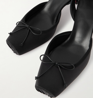 Nouvelles Chaussures de Mariage Élégantes et Sexy à Talon Chaton, Style Ballerine, Bout Carré, Dessus Fermé avec Nœud, Bride Cheville et Lacets pour Femme
