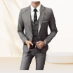 (Chaquetas + <span class=keywords><strong>Chaleco</strong></span> + Pantalones) Blazers de negocios de alta calidad para hombres/mejor vestido de novia de <span class=keywords><strong>novio</strong></span> de boda traje de tres piezas/esmoquin de hombre de la boda de la mujer/esmoquin de la mujer de dos piezas - Product Image 4