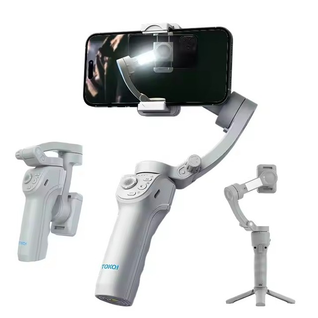 2025 M01 Handheld AI Intelligent Face Tracking 3 Axis Phone Gimbal Stabilizer With Anti-shaking Live Streaming Tripod