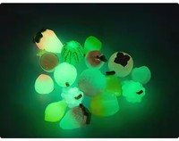 Aksesori Dekorasi liontin perhiasan DIY jepit rambut Cabochons rumah boneka Resin seri buah bercahaya Mini buah Noctilucent 3D
