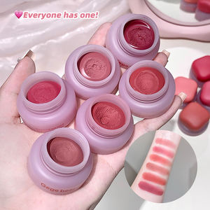 格格熊OEM/ODM 6色奶油果冻色调腮红<span class=keywords><strong>2</strong></span>合1素食保湿长效颊唇化妆品腮红棒 - Product Image 4