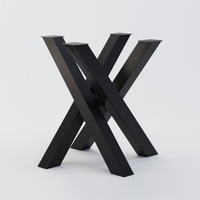 Base de table de restaurant en acier inoxydable robuste meubles de jambe d'araignée modernes pour salon pour restaurants et usage domestique